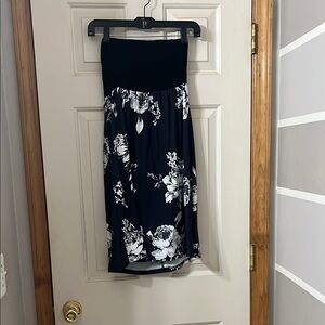 Black and White Floral Dress